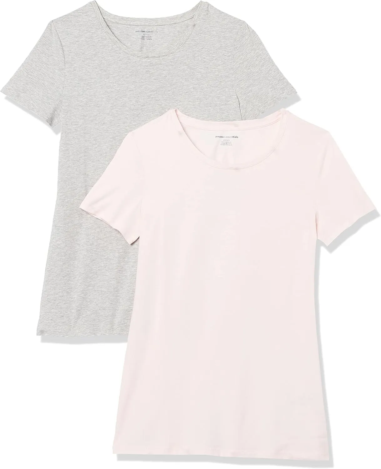 Amazon Essentials Women's Classic-Fit Short-Sleeve Crewneck T-Shirt, Multipacks