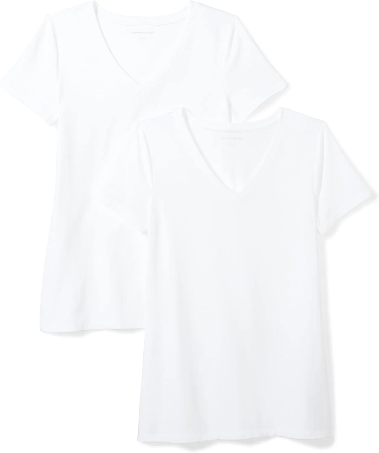 Amazon Essentials Women's Classic-Fit Short-Sleeve V-Neck T-Shirt, Multipacks