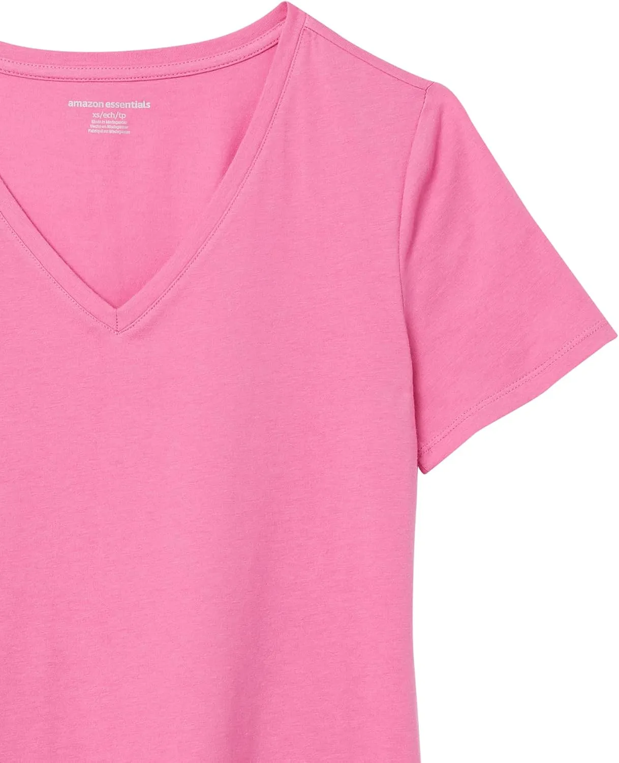 Amazon Essentials Women's Classic-Fit Short-Sleeve V-Neck T-Shirt, Multipacks