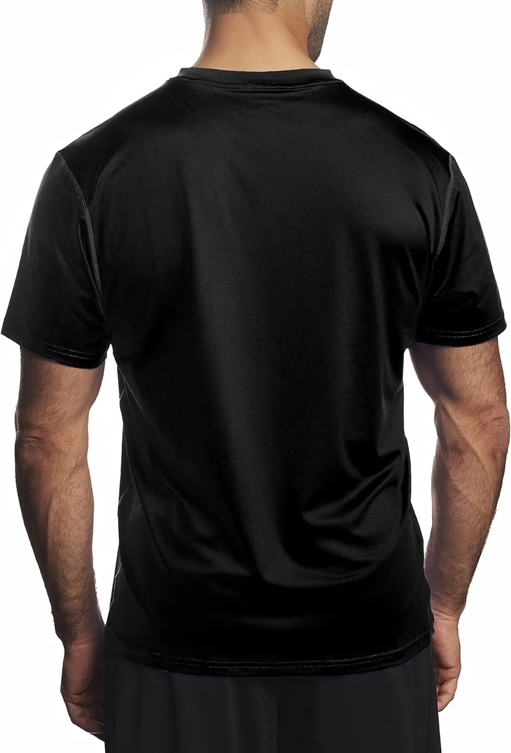 Arctic Cool Men’s Crew Neck Instant Cooling Moisture Wicking Performance UPF 50  Short Sleeve Workout Shirt