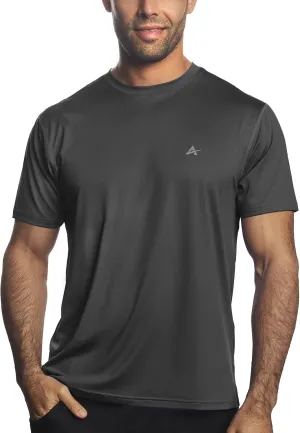 Arctic Cool Men’s Crew Neck Instant Cooling Moisture Wicking Performance UPF 50  Short Sleeve Workout Shirt