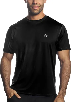 Arctic Cool Men’s Crew Neck Instant Cooling Moisture Wicking Performance UPF 50  Short Sleeve Workout Shirt