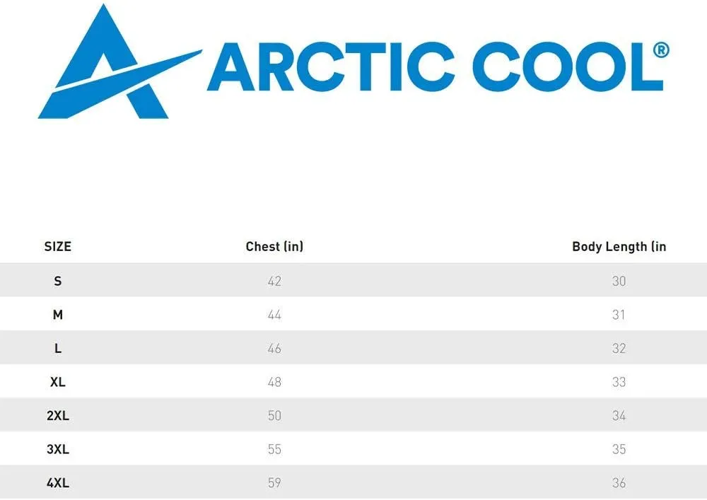 Arctic Cool Men’s Crew Neck Instant Cooling Pocket Workwear Moisture Wicking Performance UPF 50  Long Sleeve Shirt