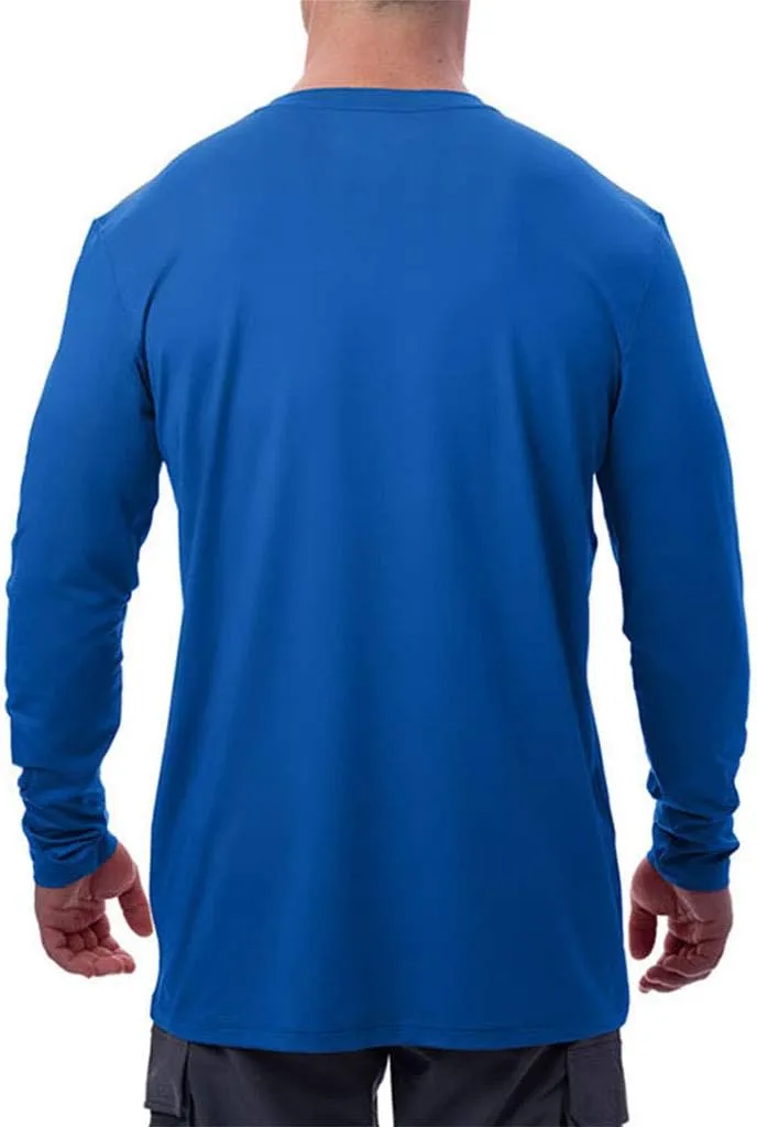 Arctic Cool Men’s Crew Neck Instant Cooling Pocket Workwear Moisture Wicking Performance UPF 50  Long Sleeve Shirt