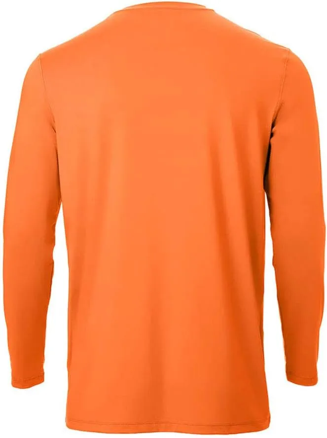 Arctic Cool Men’s Crew Neck Instant Cooling Pocket Workwear Moisture Wicking Performance UPF 50  Long Sleeve Shirt