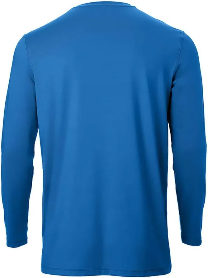 Arctic Cool Men’s Crew Neck Instant Cooling Pocket Workwear Moisture Wicking Performance UPF 50  Long Sleeve Shirt