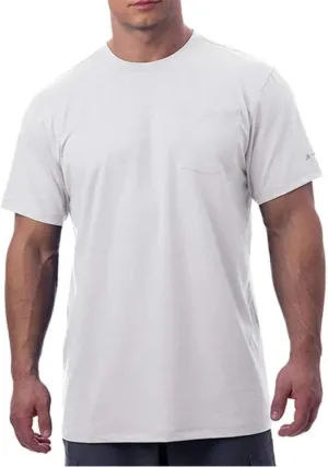 Arctic Cool Men’s Crew Neck Instant Cooling Pocket Workwear Moisture Wicking Performance UPF 50  Short Sleeve Shirt