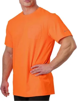 Arctic Cool Men’s Crew Neck Instant Cooling Pocket Workwear Moisture Wicking Performance UPF 50  Short Sleeve Shirt