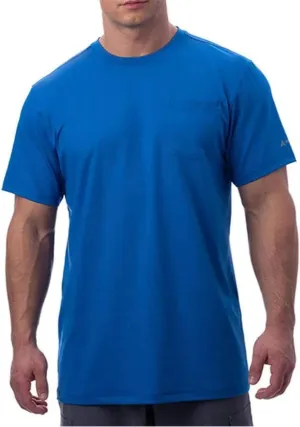 Arctic Cool Men’s Crew Neck Instant Cooling Pocket Workwear Moisture Wicking Performance UPF 50  Short Sleeve Shirt