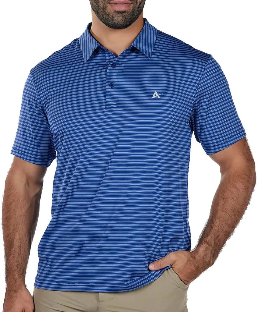 Arctic Cool Men’s Polo Instant Cooling Moisture Wicking Performance UPF 50  Short Sleeve Polo