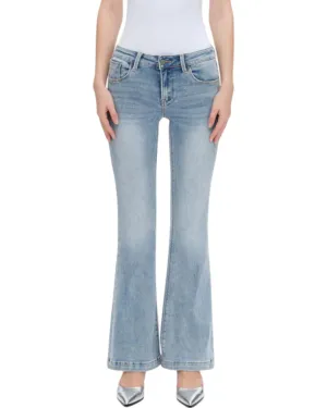 Auden Beach Wash Clean Hem Stretch Flare Jeans