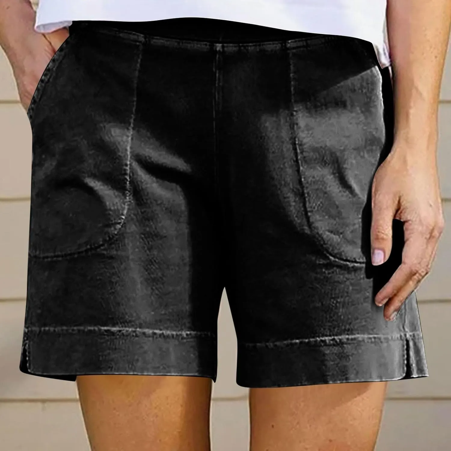 Bermuda Shorts for Women 2025 Summer Trendy Casual Comfy Relaxed Fit Long Shorts