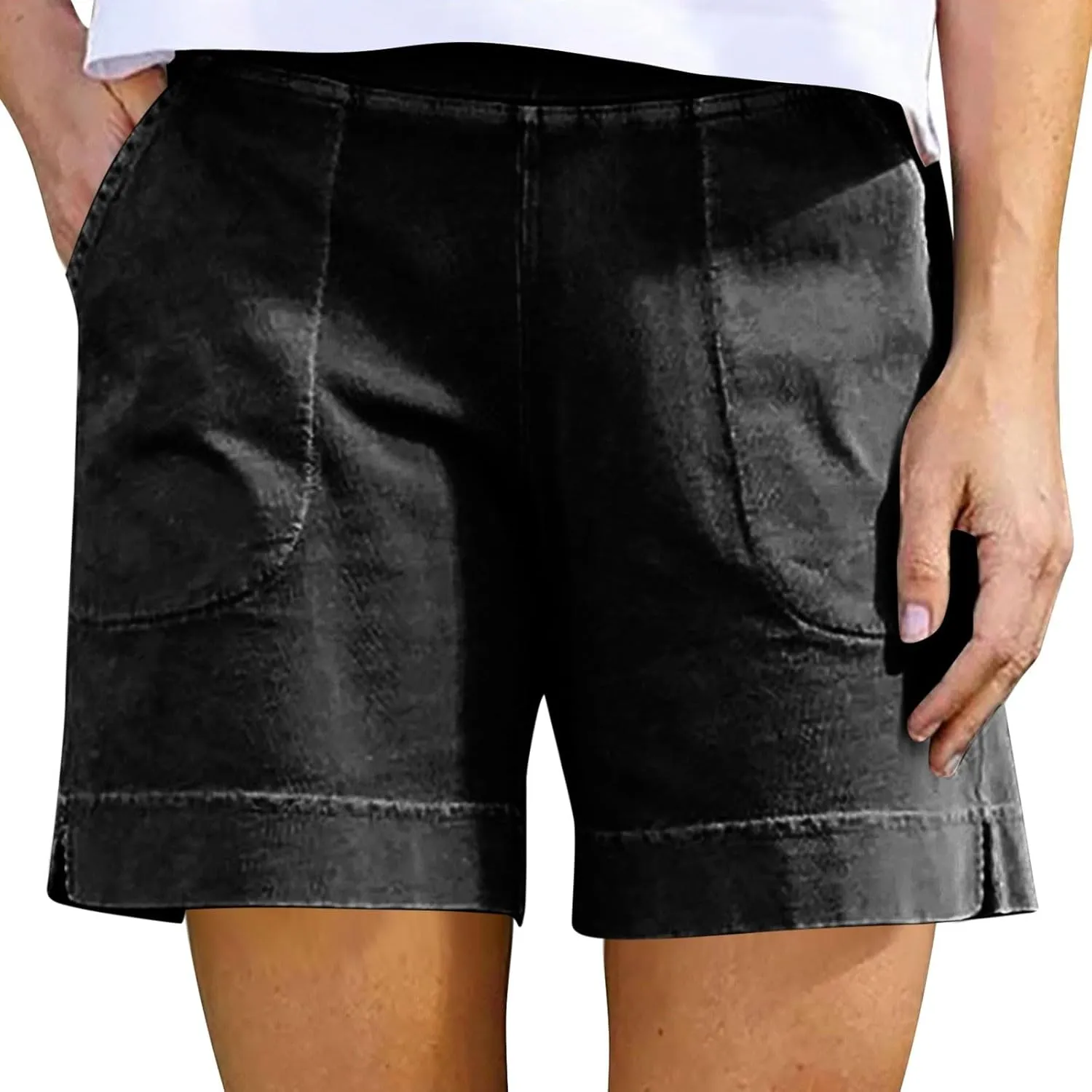 Bermuda Shorts for Women 2025 Summer Trendy Casual Comfy Relaxed Fit Long Shorts