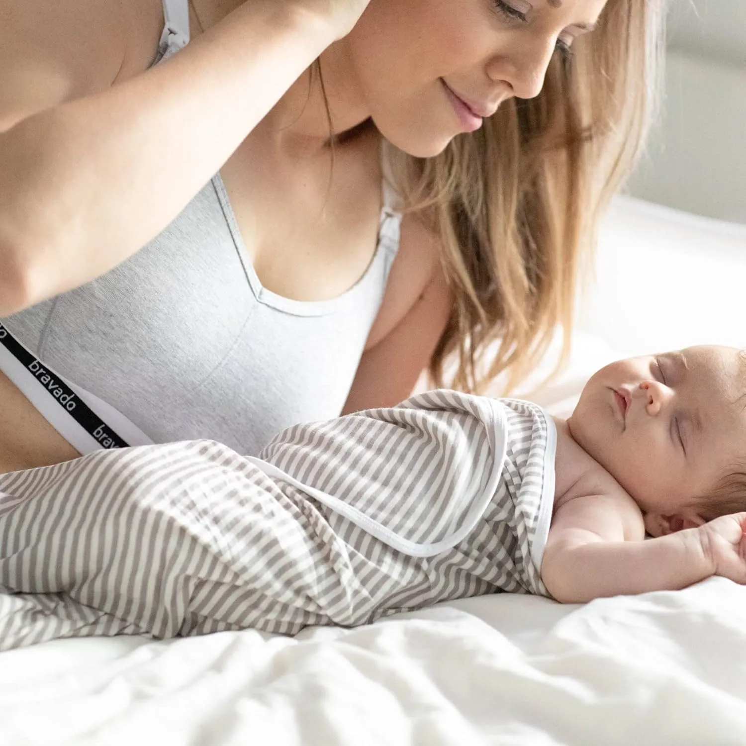 Bravado Designs Women's Original Sleep Nursing Bra, Full Cup Maternity Bra for Breastfeeding