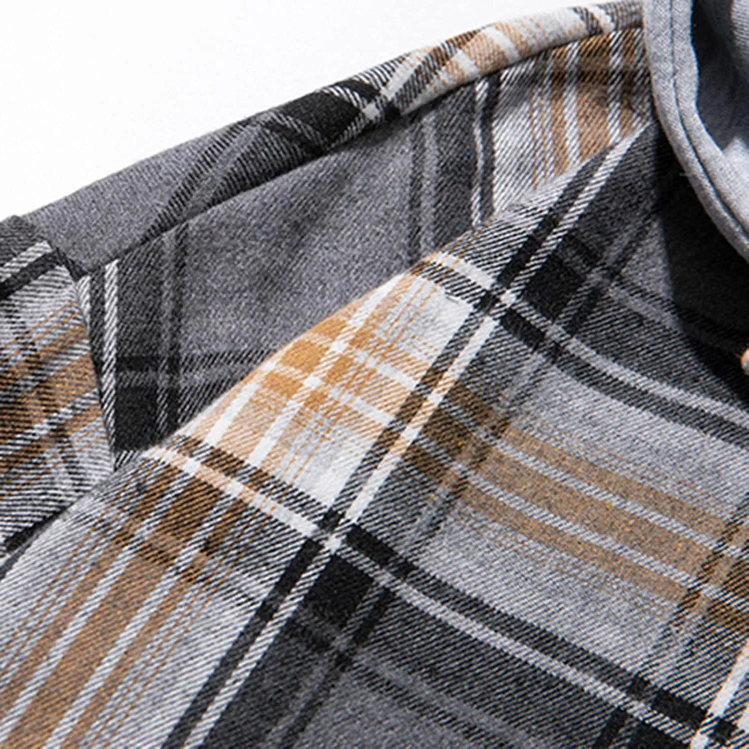 Burband Mens Flannel Hoodies Shirts Long Sleeve Button Down Plaid Jackets Casual Lightweight Checkered Sweatshirt with Hood