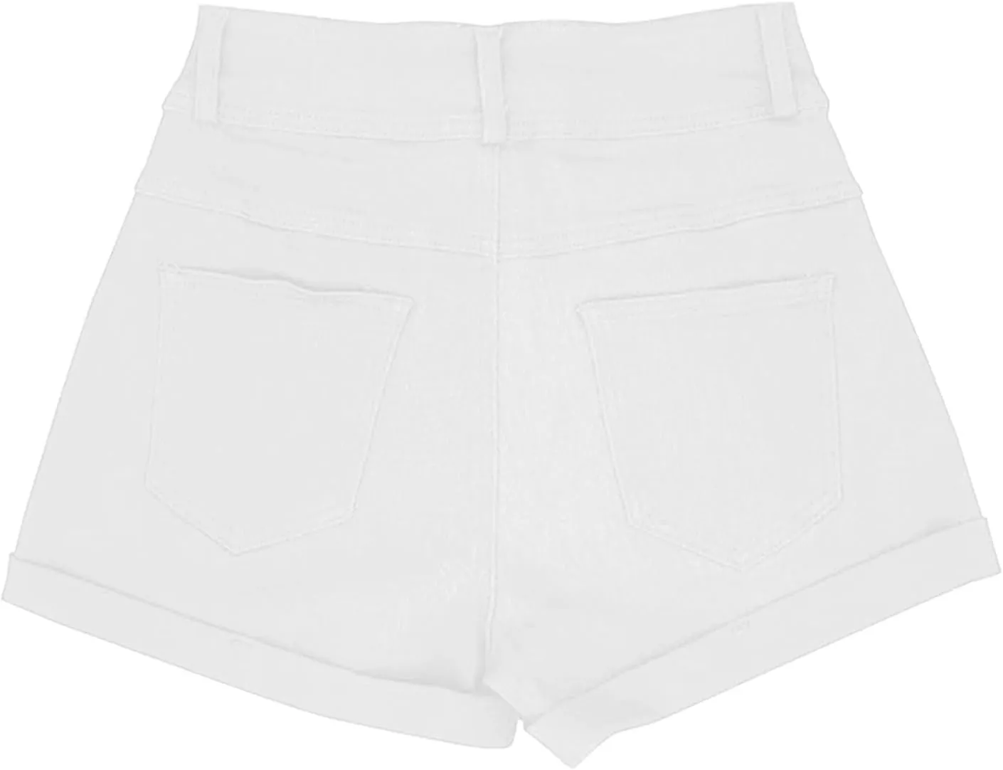 Business Dress Shorts for Women High Waisted Folded Hem Flex Flat Front Shorts Breathable Loose-Fit Comfy Work Short