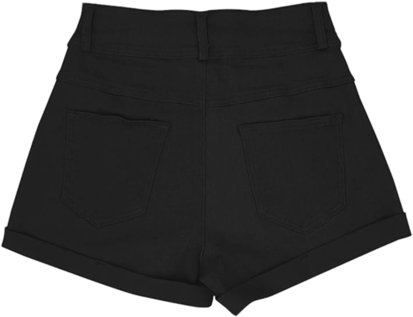 Business Dress Shorts for Women High Waisted Folded Hem Flex Flat Front Shorts Breathable Loose-Fit Comfy Work Short