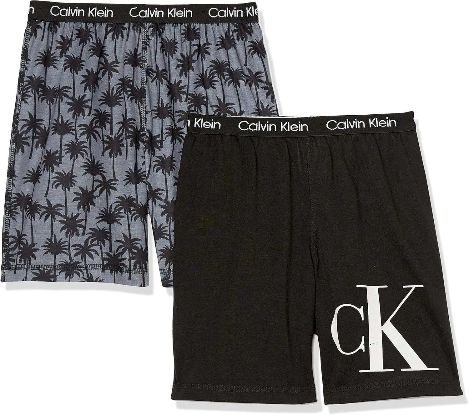Calvin Klein boys Lounge Pajama Shorts 2-pack