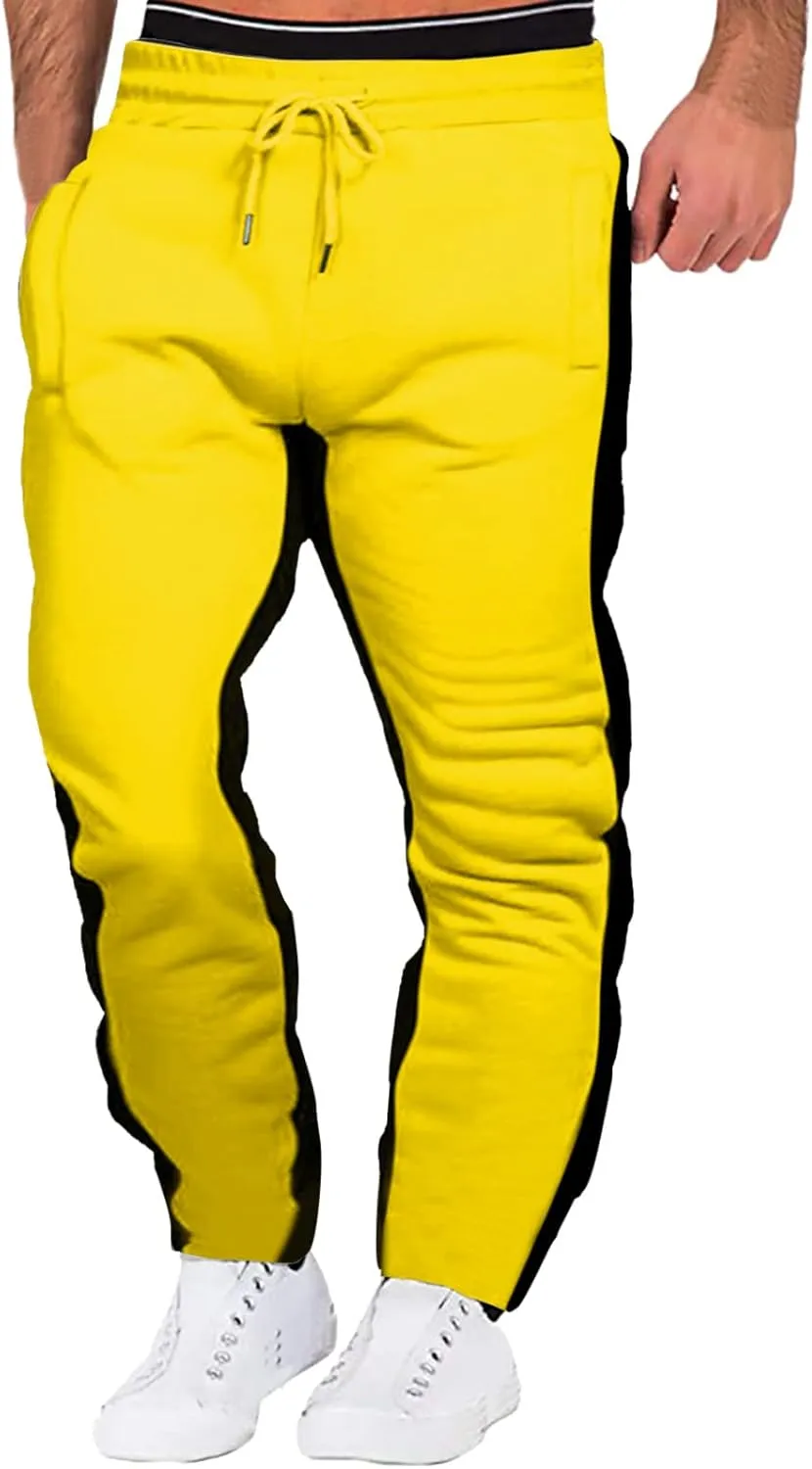 Cargo Pants for Men Big and Tall Performance Open Bottom Workout Quick Dry Pants for Athletic Jogging Training Casual