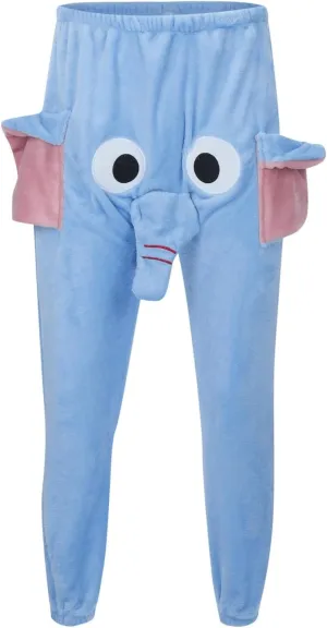 Cartoon Elephant Pants Cute Animal Pants Big Nose and Ears Unisex Soft Elephant Homewear Sleepwear