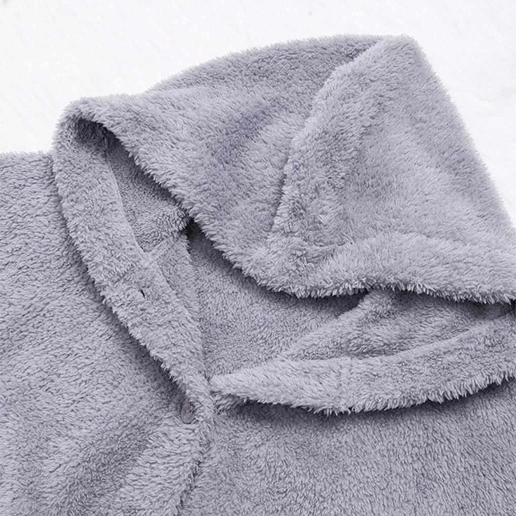 Ceboyel Womens Fuzzy Fleece Jackets Sherpa Winter Coats Cardigan Button Down Teddy Coat Hoodie Trendy Warm Loungewear 2023