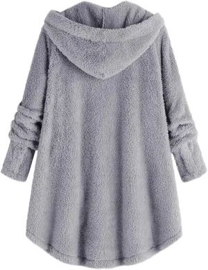 Ceboyel Womens Fuzzy Fleece Jackets Sherpa Winter Coats Cardigan Button Down Teddy Coat Hoodie Trendy Warm Loungewear 2023