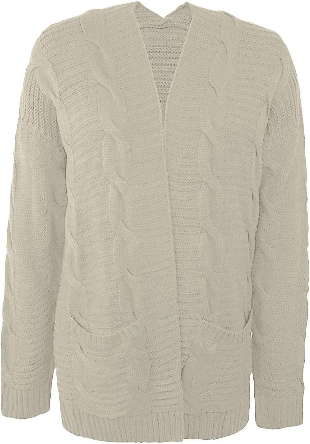 ChicCrate Women's Soft Knit Cardigan Sweater 2025 Fall Winter Trendy Clothes Long Sleeve Loose Outerwear Coats