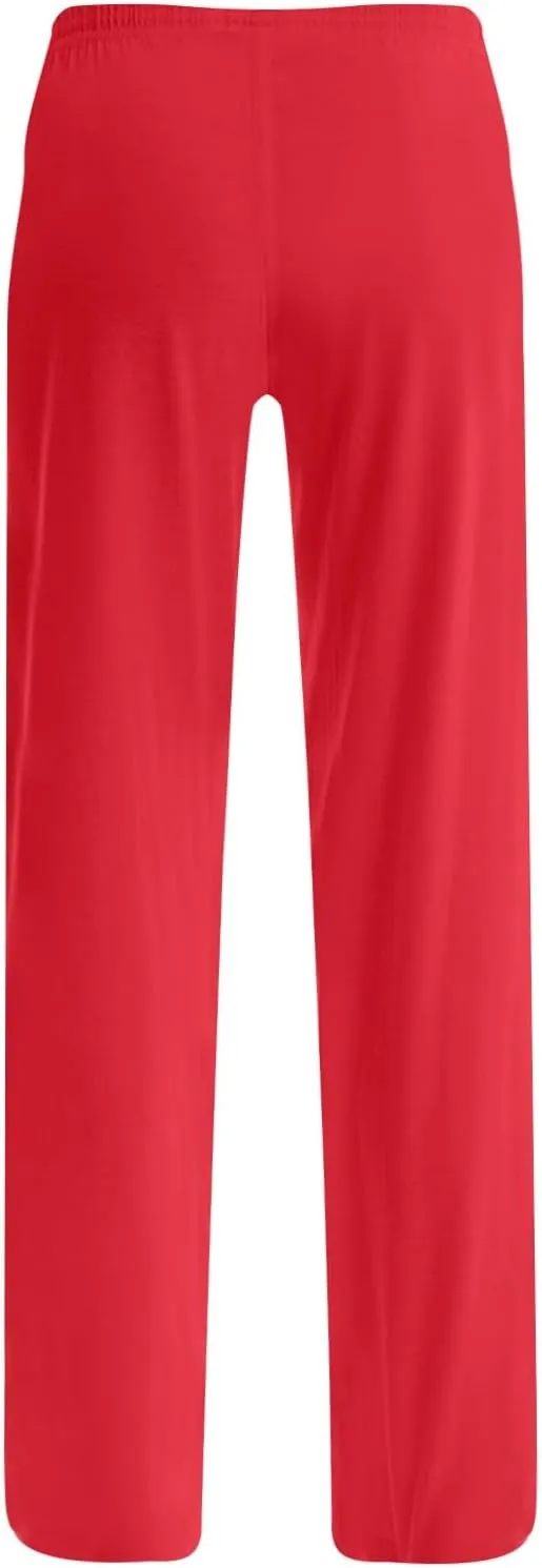 Christmas Pants for Women Buffalo Plaid Soft Sleepwear Sleep Trousers Gifts for Him Her Drawstring Loungewear Pants