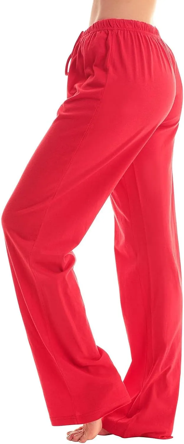Christmas Pants for Women Buffalo Plaid Soft Sleepwear Sleep Trousers Gifts for Him Her Drawstring Loungewear Pants