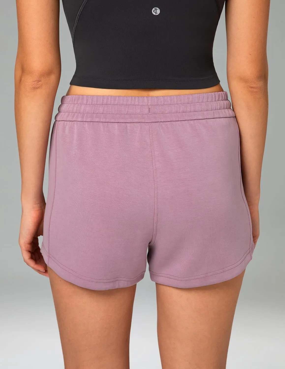 Colorfulkoala Modal Women's High Waisted Sweat 4'' Shorts with Pockets