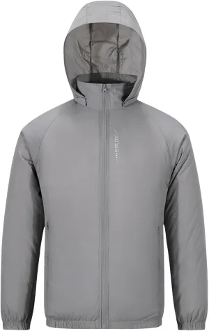 Cooling Fan Jacket For Men USB Sun Protective Track Jackets Air Conditioning Fishing Top Coat Cooling Hiking Hoodies