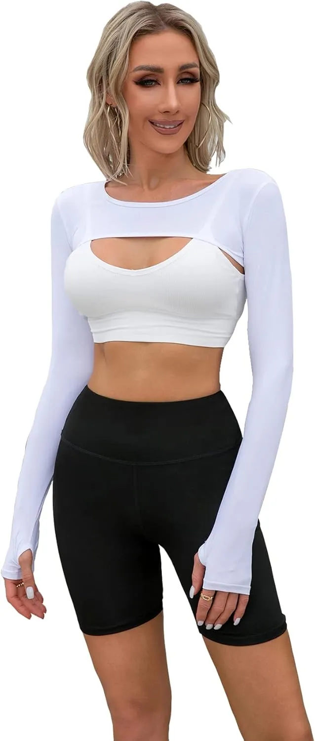 Cooling Shawl Arm Sleeve Sun Protection Women's Tops for Golfing,Riding,Driving