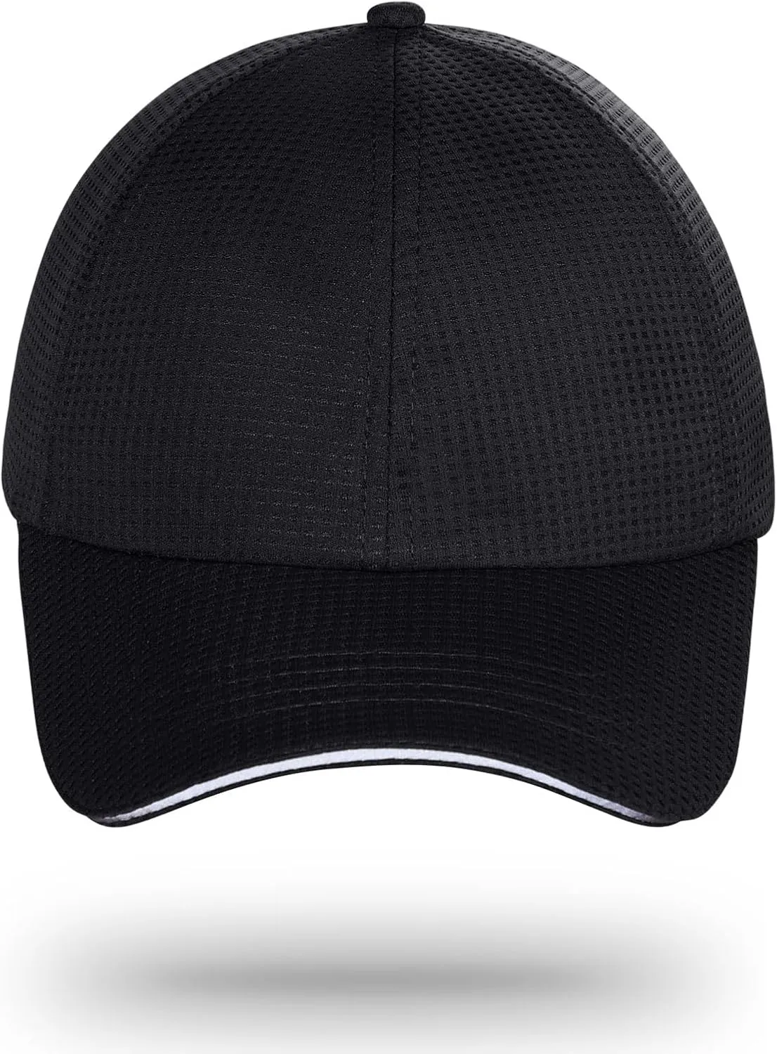 Criss Cross High Ponytail Baseball Cap for Women Lightweight Mesh Running Hat with Reflective Trim, Adjustable Fit for Sports