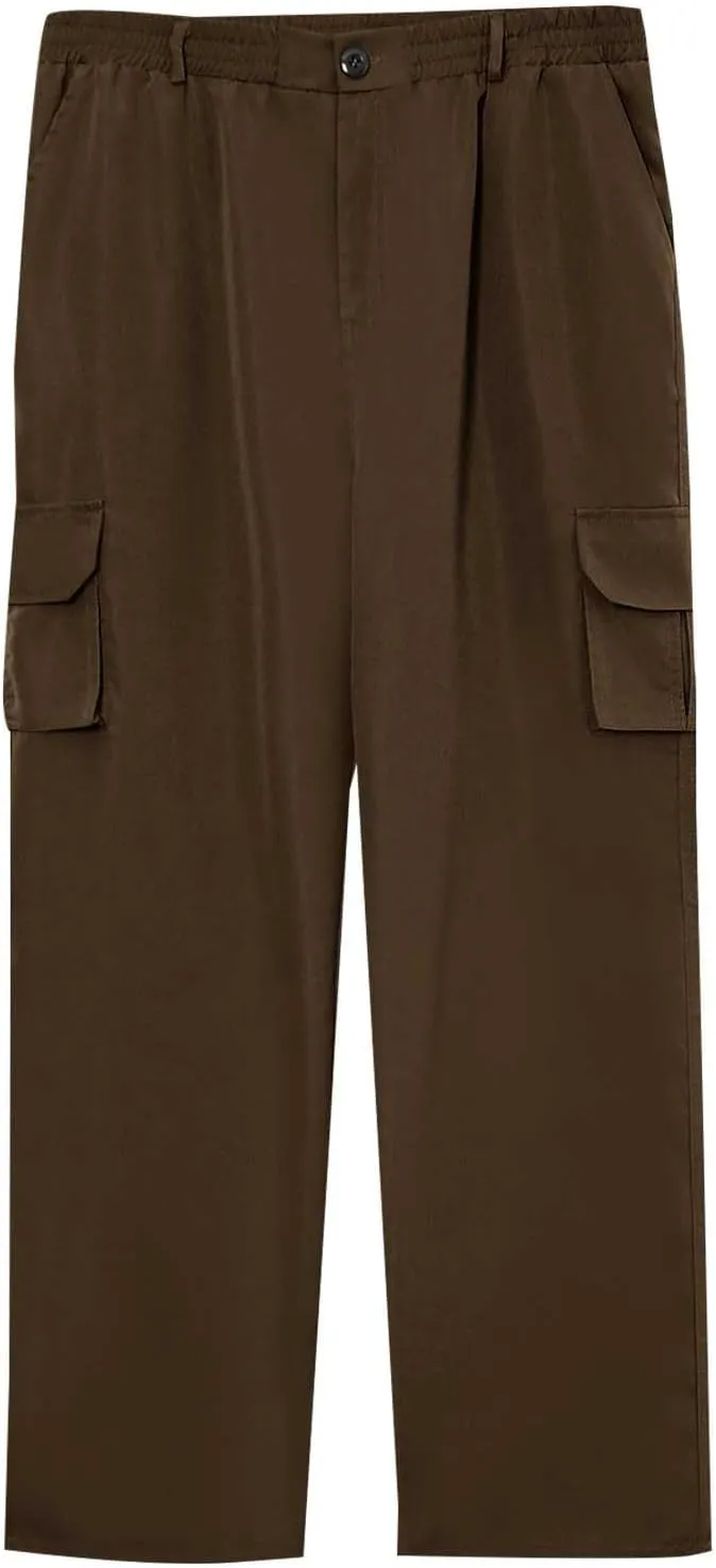 CRNTCEM Men's Hiking Cargo Pants Waterproof Quick-Dry Fishing Work Outdoor Pants Lightweight Water Resistant Ripstop Pants