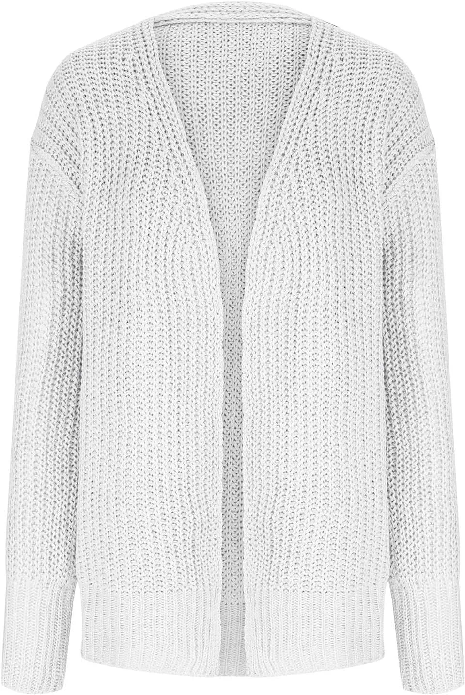 Crochet Cardigans for Women Lightweight Soft Knit Long Lantern Sleeve Cardigan Chunky Open Front Loose Sweater