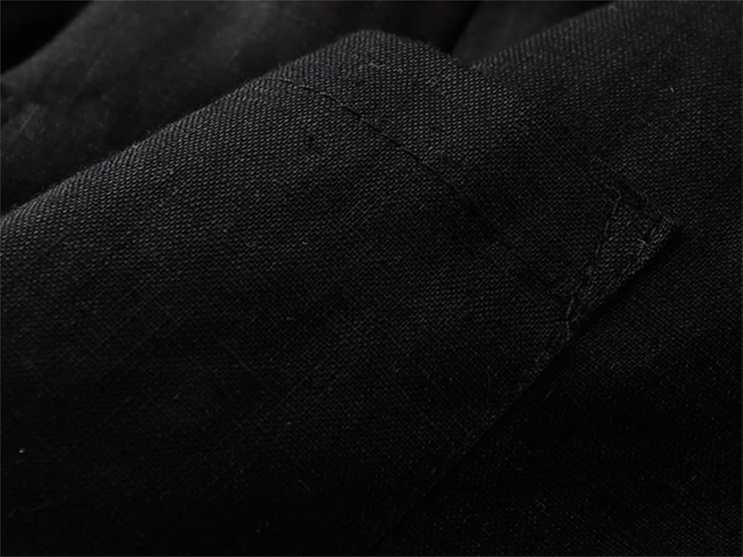 Cromoncent Women's Cotton Linen Blazer 3/4 Sleeve Button Down Casual Office Jacket