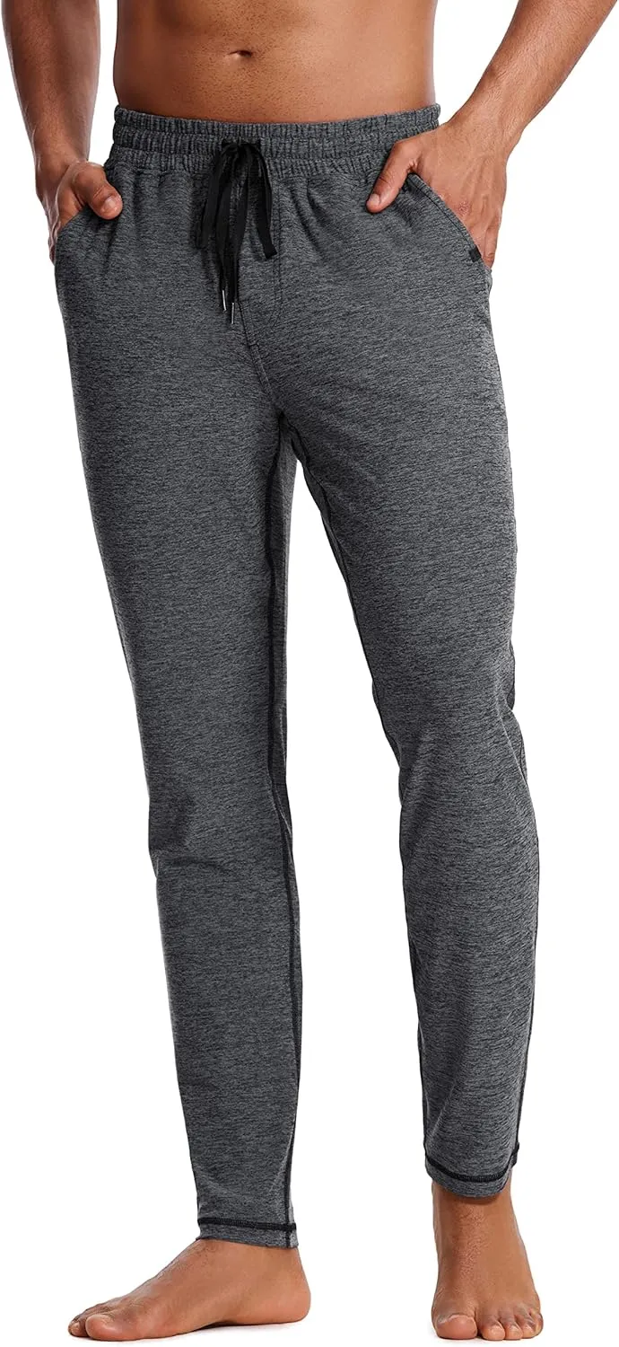 CRZ YOGA Mens Comfy Lounge Pants 30" - Super-Soft Open Bottom Yoga Casual Pajama Pants Athletic Sweatpants with Pockets