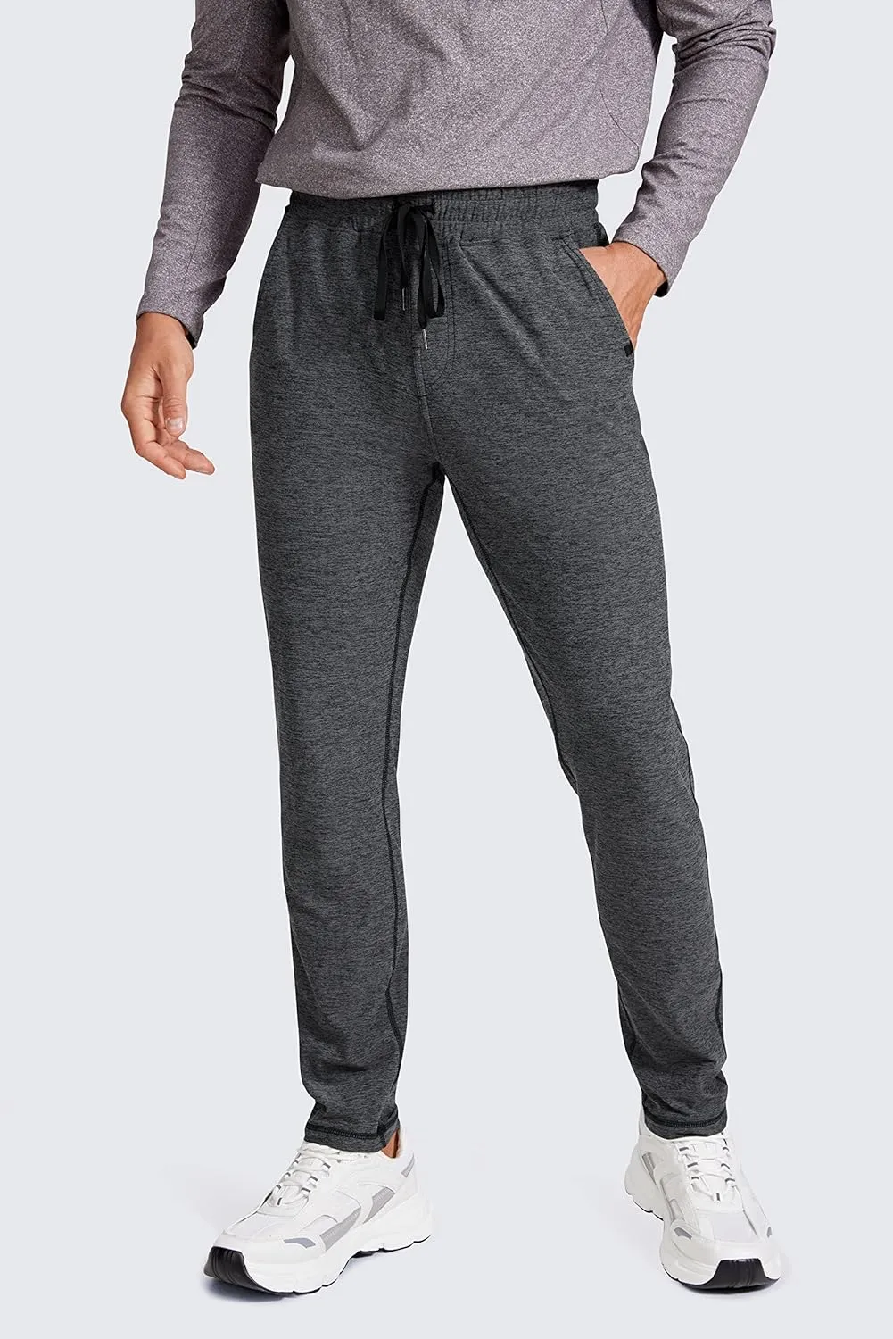 CRZ YOGA Mens Comfy Lounge Pants 30" - Super-Soft Open Bottom Yoga Casual Pajama Pants Athletic Sweatpants with Pockets