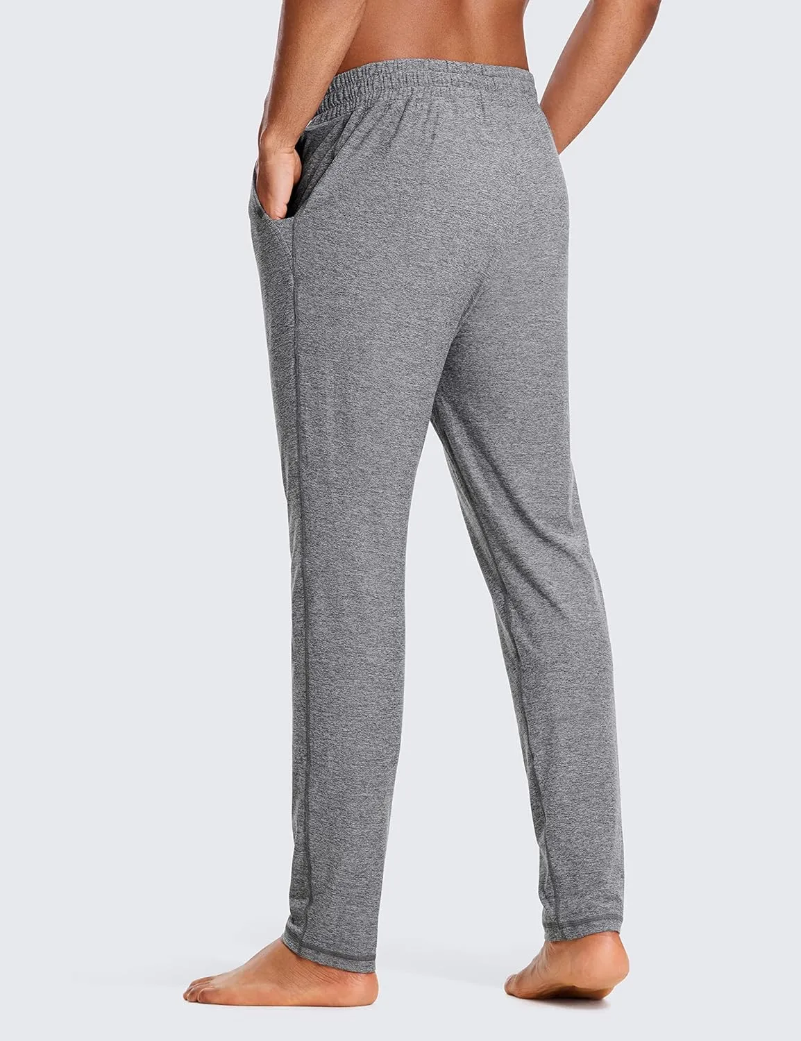 CRZ YOGA Mens Comfy Lounge Pants 30" - Super-Soft Open Bottom Yoga Casual Pajama Pants Athletic Sweatpants with Pockets