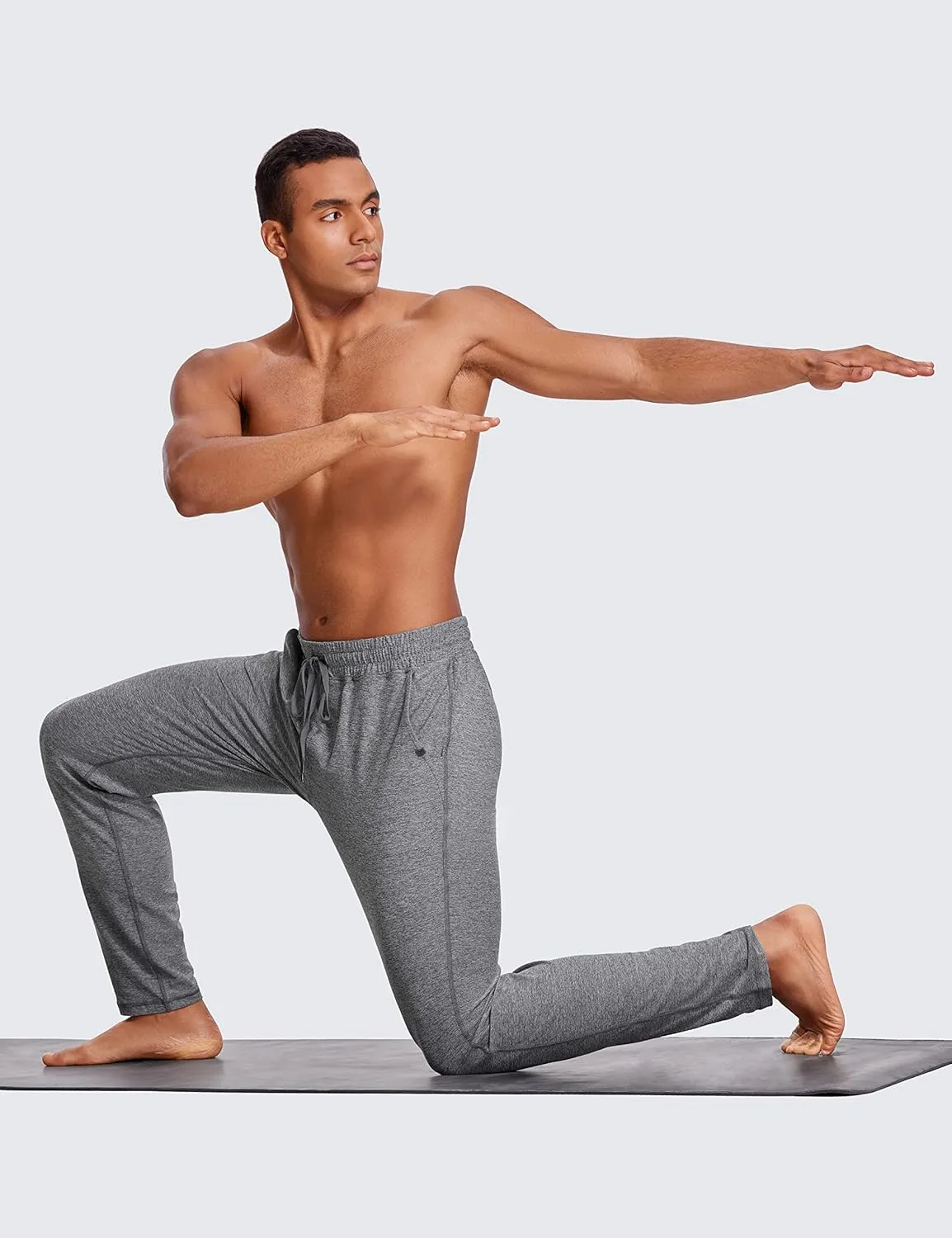 CRZ YOGA Mens Comfy Lounge Pants 30" - Super-Soft Open Bottom Yoga Casual Pajama Pants Athletic Sweatpants with Pockets