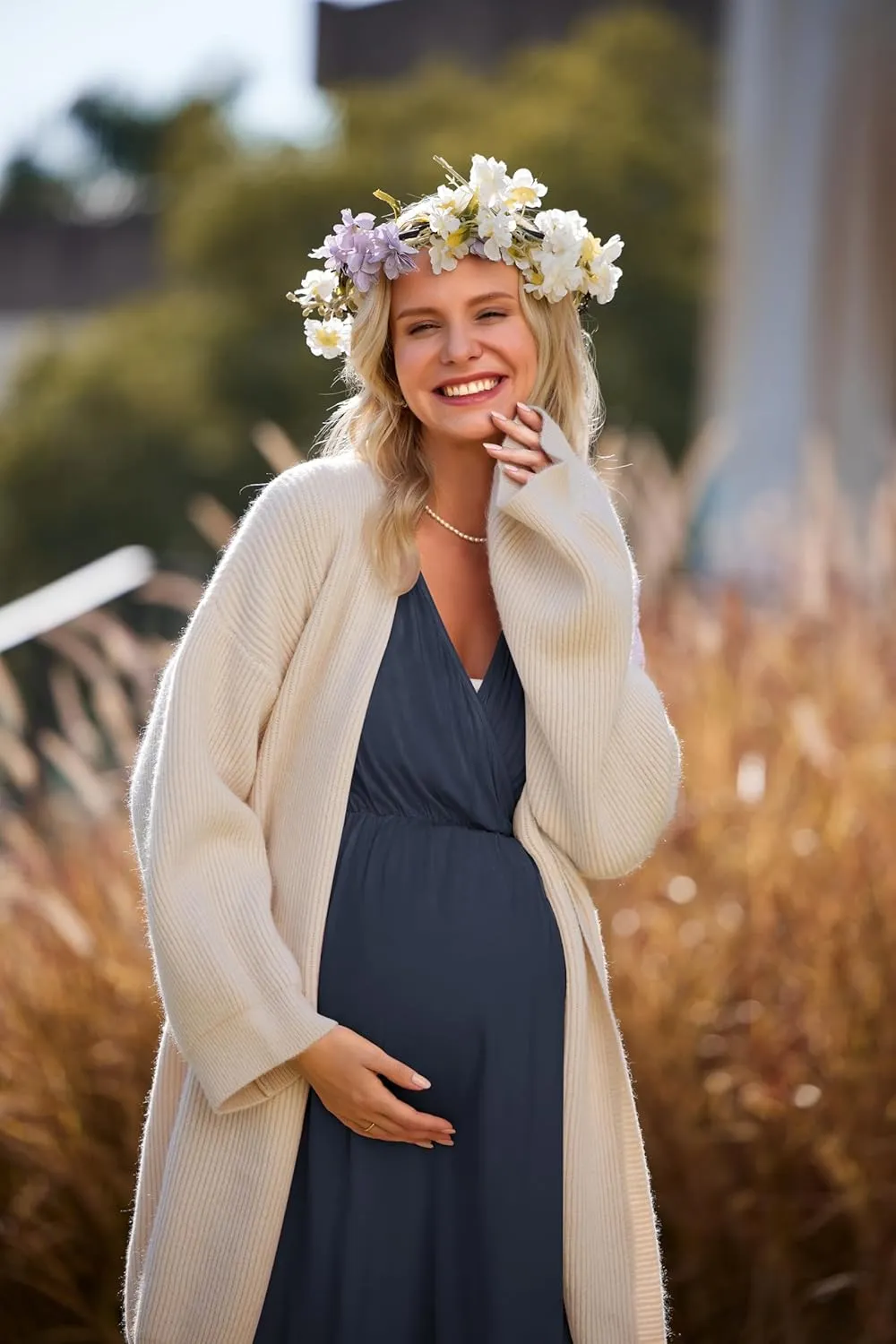 Ekouaer 3 in 1 Labor/Delivery/Hospital Gown Maternity Dress Nursing Nightgown Sleepwear for Breastfeeding