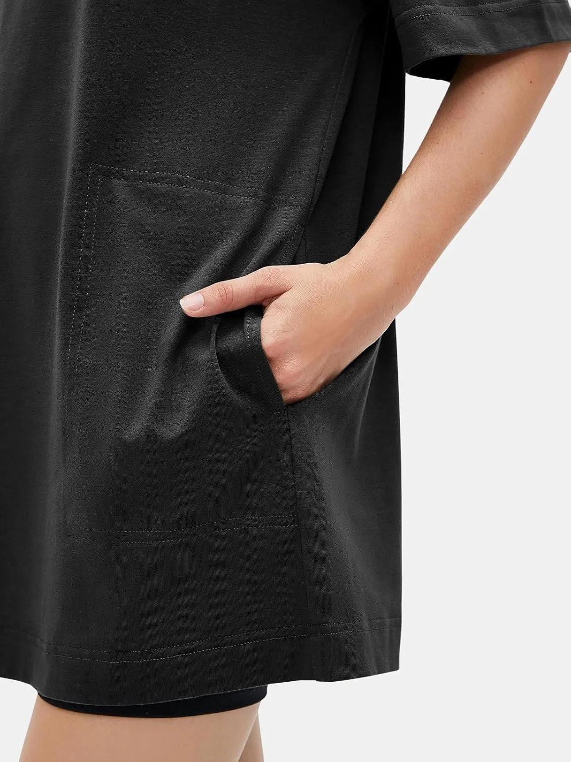 EXLURA Women's Summer Short Sleeve T Shirt Dress Casual Crewneck Resort Wear Tops Sundress Vacation Cruise Beach Outfits 2025