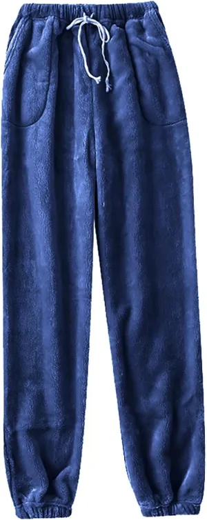 Fall Fashion for Women 2024 Trendy Women's Fleece Pajama Pants Comfy Warm Lounge Long Sleepwear Velvet Home Pants