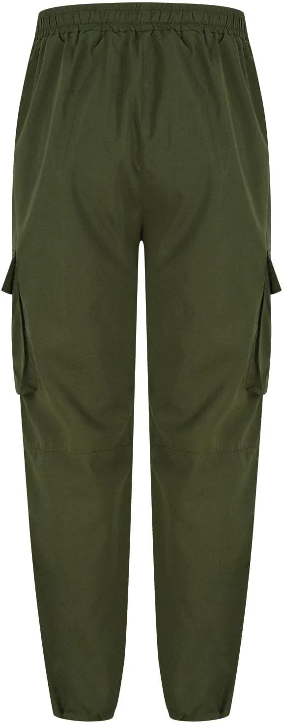 Finelylove Mens Wild Cargo Pants Lightweight Casual Hiking Pants Joggers Loose Fit Straight Workout Cargo Sweatpants