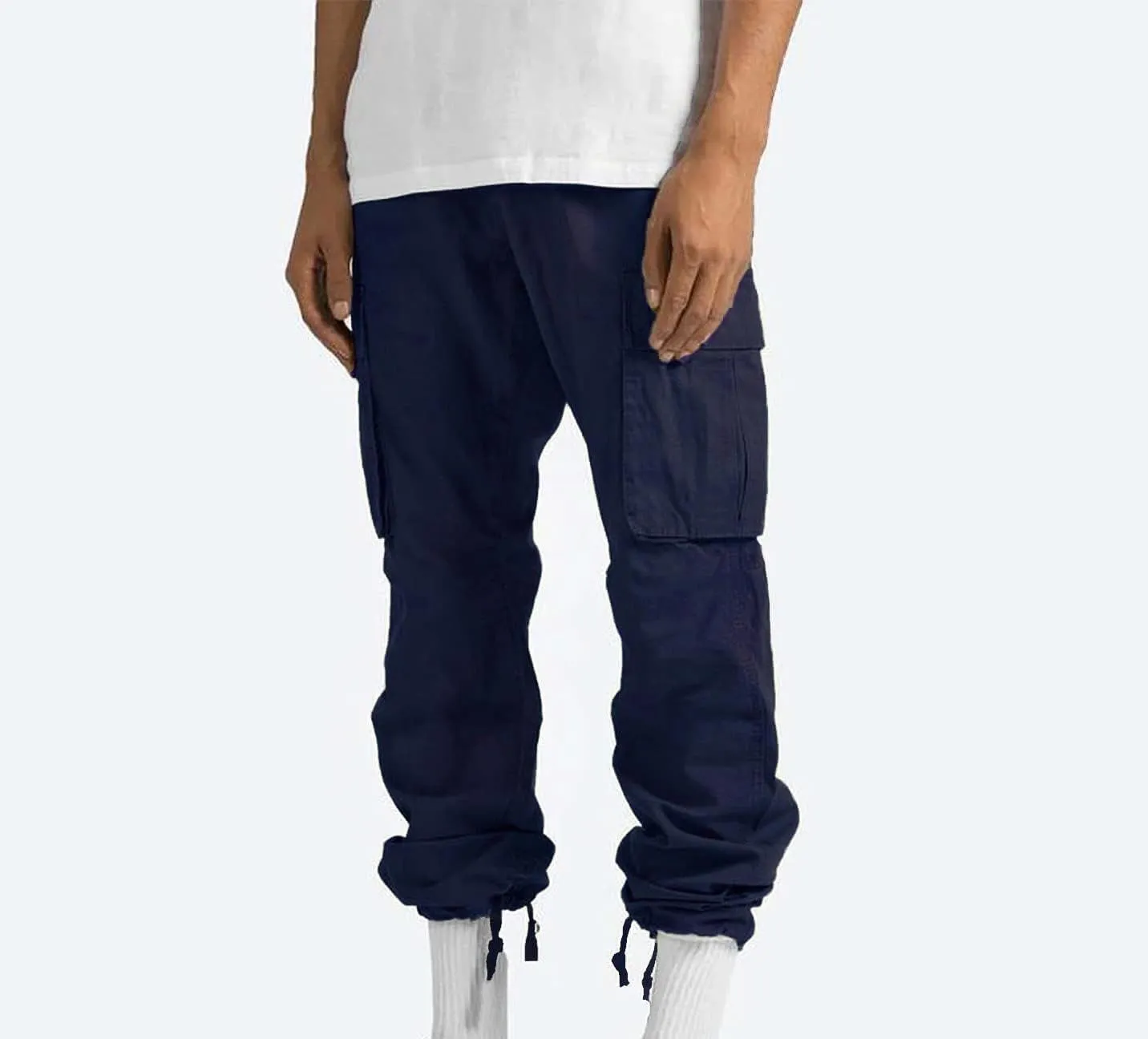 Finelylove Mens Wild Cargo Pants Lightweight Casual Hiking Pants Joggers Loose Fit Straight Workout Cargo Sweatpants