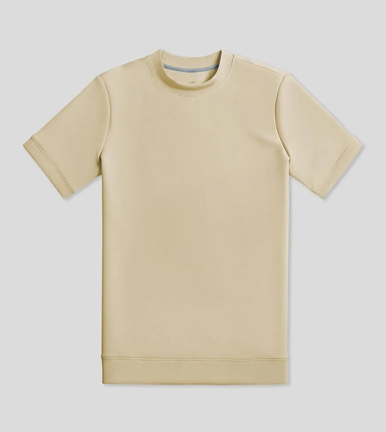 Fioboc Shirts for Men Modal Blend Short Sleeve Tee Slim Fit Solid Top S-4XL