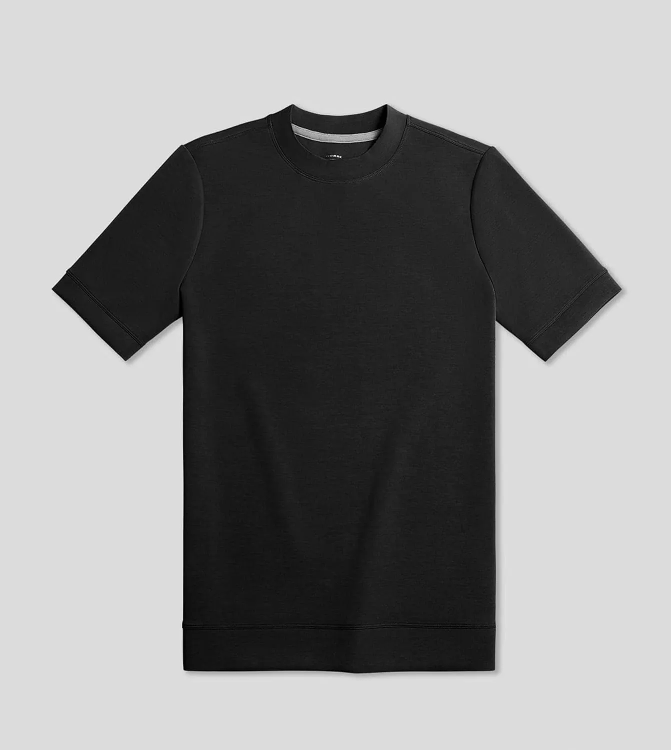 Fioboc Shirts for Men Modal Blend Short Sleeve Tee Slim Fit Solid Top S-4XL