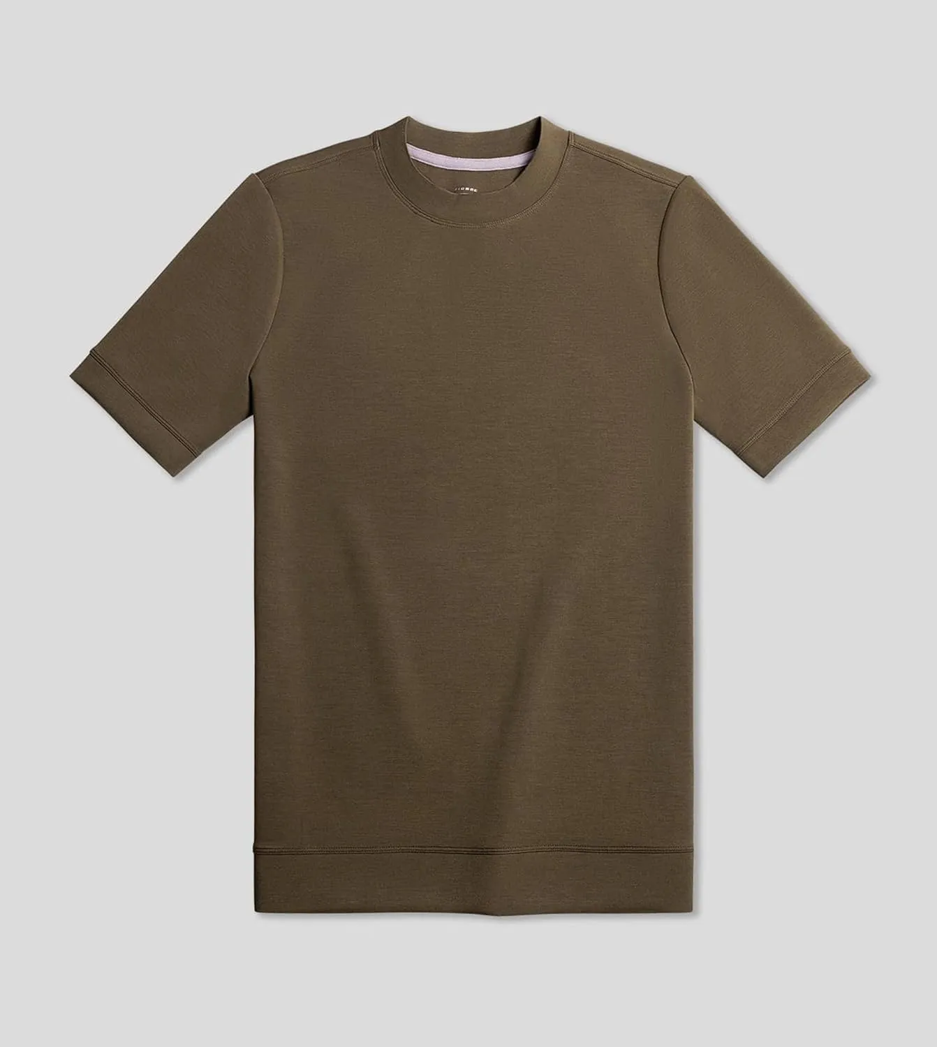 Fioboc Shirts for Men Modal Blend Short Sleeve Tee Slim Fit Solid Top S-4XL