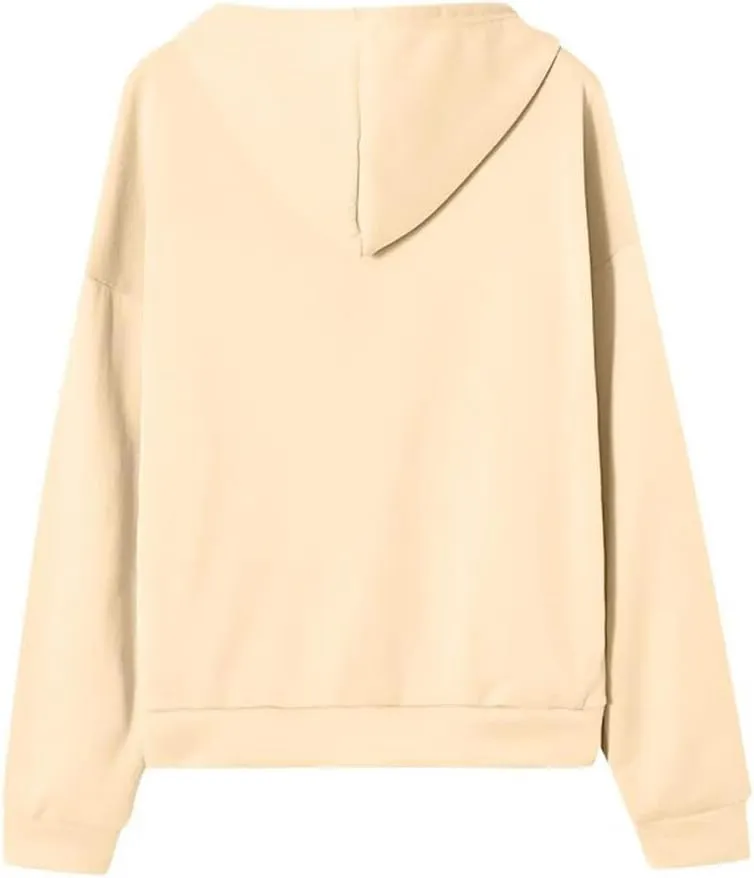 FMCHICO Women's Oversized Hoodies for Women Full Zip Up Long Sleeve Sweatshirts Drawstring Jackets Coat with Pockets