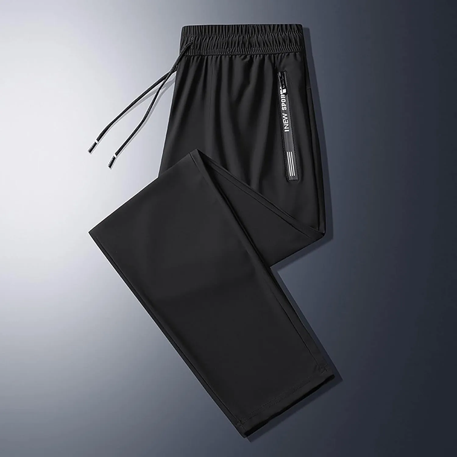 FZVYD Boot Cut for Men Jeans Mens Casual Elastic Drawstring Cargo Pants Lightweight Relaxed Fit Cotton Workout Sweatpants